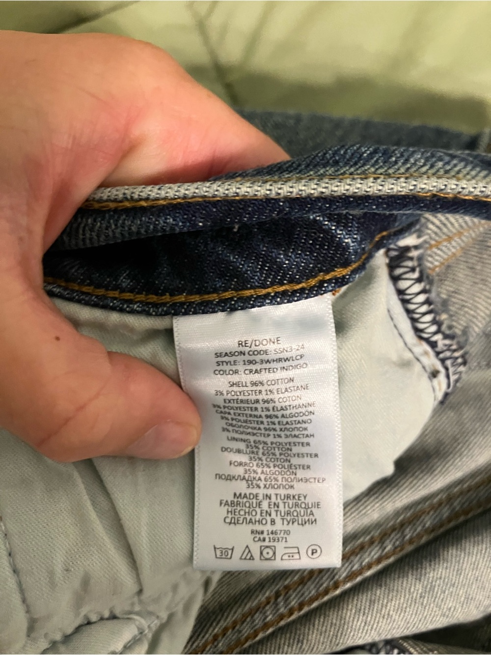 RE/DONE Women’s Blue  High Rise Wide Leg Jeans - Size 27 - Picture 4 of 7